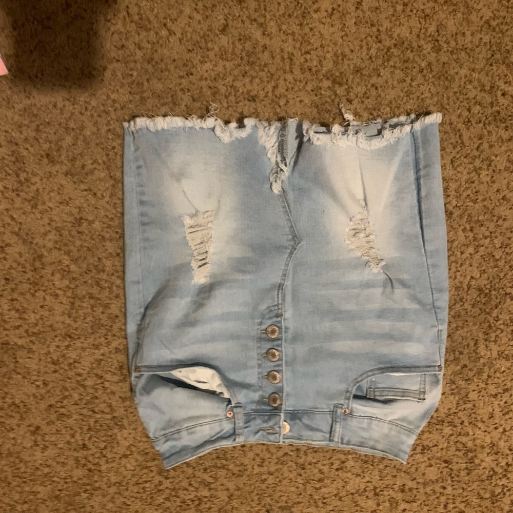 BAMBOO jeans blue Jean skirt